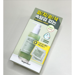 비건이펙트 클린 앤 글로우 청보리 젤 클렌저 205ml 기획(+토너패드 12ml 4EA 증정), 1개