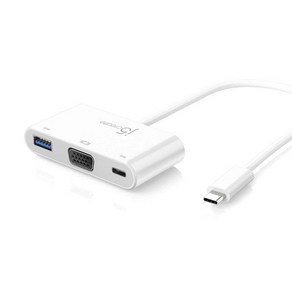 넥스트 넥스트)USB Type-C to VGA컨버터 3대1 (NEXT -JCA 378), 1개