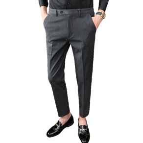 남성정장바지 일자핏 9부캐주얼 바지 Men's suit pants