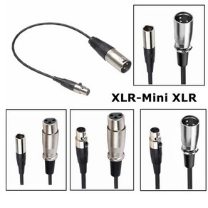 미니 XLR 3 핀 수-XLR 암 케이블 블랙매직 포켓 시네마 4k 카메라 오디오 라인 마이크 장치, 03 RC-321C, 01 0.5m, 1개