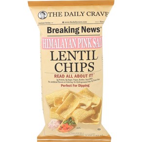 The Daily Cave Chip Lentil Himalayan Pink Salt 5 Ounce The Daily Cave 칩 렌즈콩 히말라야 핑크 소금 5온스, 141g, 1개