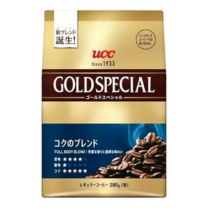 UCC(유씨씨) 골드 스페셜 깊은맛의 블렌드 SAP 280g×3개(840g) 레귤러 커피(가루)【마늘콩】, 3개, 280g