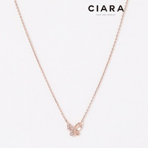 CIARA 14K Daiago 하프샤이닝 버터플라이 목걸이(GoldPlated)