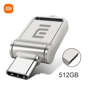 샤오미 금속 OTG 2 in 1 C타입 펜 드라이브 USB 메모리 스틱 128GB 2TB 1TB 512GB 64GB, 512GB 2in1 2, 1개