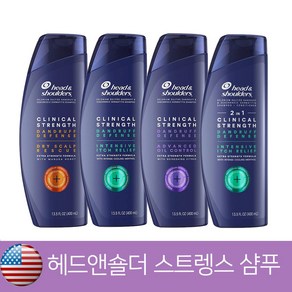 헤드앤숄더 클리니컬 스트렝스 비듬 두피 케어 샴푸, 퍼플, 1개, 400ml