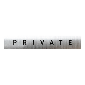 실버 스테인리스 직사각 각인 부착식 도어 사인 문패 팻말 PRIVATE 모던, 6. Reto, 2. 실버, 8. PRIVATE