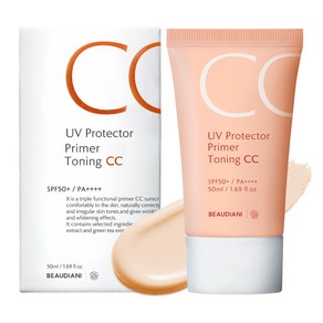 뷰디아니 UV 프로텍터 프라이머 토닝 CC크림 SPF50+ PA++++ 50ml