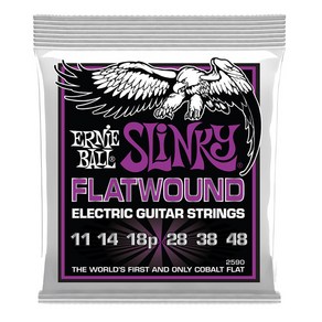 Enie Ball - Powe Slinky Flatwound Electic / 어니볼 일렉기타 스트링 011-048 (P02590), *, *, *, 1개