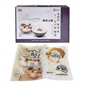 [삼브로M] 오색떡+떡국떡 선물세트 명절선물, 1개, 1kg