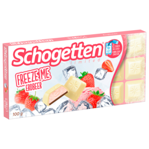 쇼게튼 Schogetten 프리즈미 딸기 화이트 초콜릿, 100g, 1개