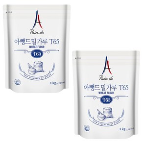 곰표 대한제분 아뺑드 밀가루 T65 1kg X 2개