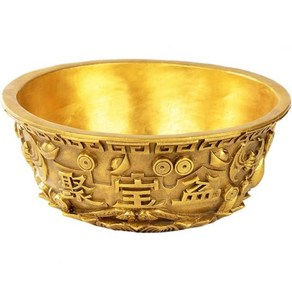 DOITOOL Teasue Basin Feng Shui Deco Bass Bowl Wealth Pospeity Figuine Money Onament Good L