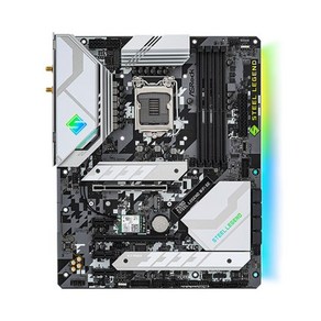 ASRock 인텔 Z590 마더보드 스틸 레전드 와이파이 6E 마더보드 LGA1200 지지대 i7-11700K 10105 10300 114, 한개옵션2, 한개옵션0, 한개옵션1