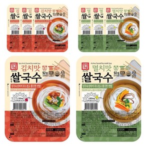 한성 멸치맛 쌀국수 92gx4개 +김치맛 쌀국수 92gx4개, 92g