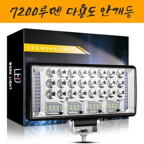 서치라이트 고출력 LED 204W RGB 빔 기능 건설 현장 조명 굴삭기 로더 선박 오프로드 차량 DC 9V-36V에 적합, 1개