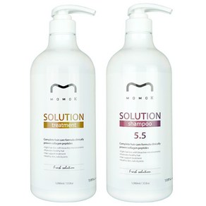 모모케이 솔루션 샴푸+트리트먼트 5.5 약산성 1000ml, 2개, 1L