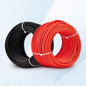 10 및 14 AWG 16 6 1 케이블 4 커넥터 5 포함 12 MM2 2 태양광 와이어 레드 PV 8 구리 쌍 패널 블랙, Red and Black, 16 AWG-1.5mm2, 2m ed and 2m black, 1개