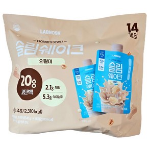 랩노쉬 슬림쉐이크 인절미, 45g, 14개