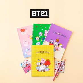 BT21노트 유선노트 스프링노트 과목노트, BT21스프링노트1500(랜덤)