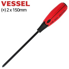 [VESSEL] 베셀 다가네 드라이버 730-2x150mm 베셀 드라이버 십자 고무그립, 베셀 쿠션 다가네 드라이버 730 2x150(+), 1개