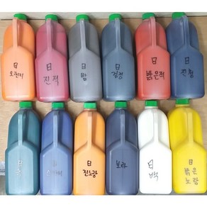 수성안료 100ml, 진노랑 1.5L, 1개