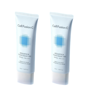 셀퓨전씨 아쿠아티카 썬스크린 100 SPF50+ PA++++, 35ml, 2개