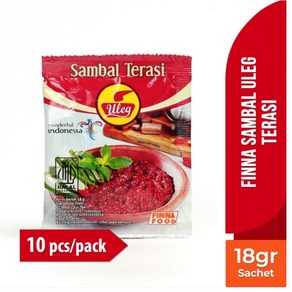 울렉 삼발 뜨라시 핫소스 18g x 10개 (Sambal Teasi), 18g