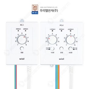 우리엘 1회로 2회로 아날로그 온도조절기 온돌판넬 필름 난방시공, STT-1.3