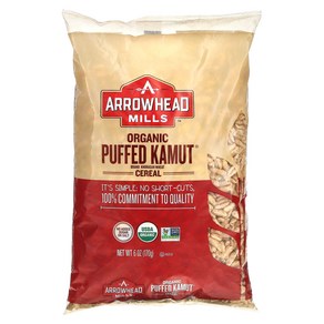 Aowhead Mills 유기농 퍼프 카무트 시리얼 170g (6oz), Aowhead Mills 유기농 퍼프..., 1개