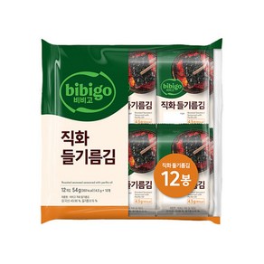 비비고 직화들기름김 12개입 54g x 4개