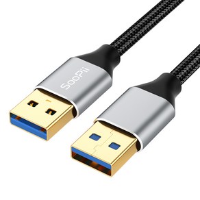 Soopii USB 3.0 A타입 5Gbps A to A 케이블 S49A, 50cm, 1개