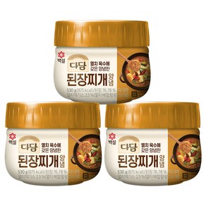 CJ 다담 된장찌개 양념 530g x3개, 1개