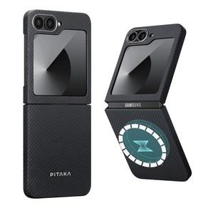 [PITAKA] Galaxy Z Flip6 MagEZ Case 5 600D MagSafe MagSafe 600D 케이스 아라미드 섬유제