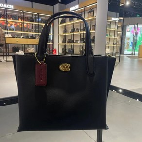 COACH 코치 윌로우 24 토트 백 BIACK C8869 블랙