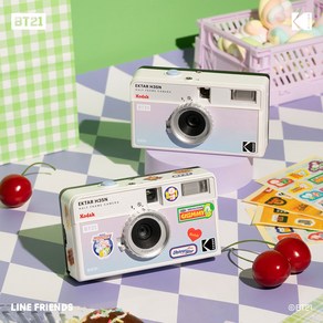 KODAK H35N X 라인프렌즈 BT21 코닥 콜라보 에디션 (+파우치 카꾸 스티커 4종 2종 키링 스트랩 포함), 단품, 1개