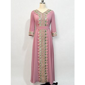 라마단 Eid Caftan 모로코 Jellaba Abaya 두바이 아랍어 터키 이슬람 아프리카 드레스 여성을위한 Kaftan Robe Djellaba. 팜메