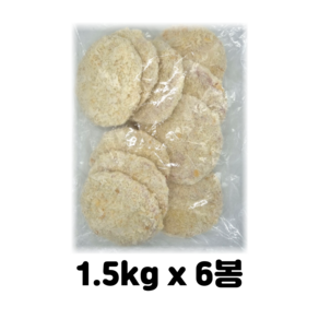 햇살식품 순살돈가스 1박스(1.5kgx6봉)(150gx60장), 1.5kg, 6개