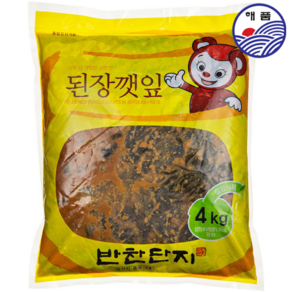 해품 반찬단지 된장깻잎 4kg 절임반찬, 3개