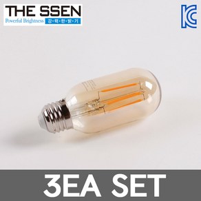 더쎈 LED 에디슨전구 T45 4W 세트