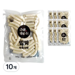 국대떡볶이 떡볶이떡 밀떡 실온보관, 10개, 300g