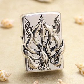 legenday fox with nine tails Metal Zippo Lighte 구미호 에디션 메탈 정품 지포 라이터 ZAD-1970