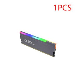 ARGB RAM 쿨러 방열판 데스크탑 컴퓨터 PC용 열 실리콘 냉각 패드 포함 Aua Sync DDR4 DDR3 메모리 5V-3 핀, [04] Gey 1PCS