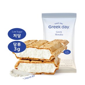 그릭데이 저당 그릭 모나카 (냉동) 140ml 8개입/상큼한 요거트 맛, 8개