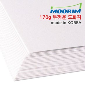 무림 도화지전지 170g 25매 켄트지 두꺼운 전지 도화지, 도화지(켄트지)전지 25매/170g, 788 x 1088mm