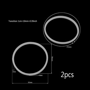 2pcs 8.3cm 고무 O 믹서기 주스를위한 씰 링 부품 모양, 1개, 1개, 1개, 1, 기타, 기타  2pcs 8.