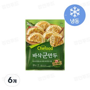 롯데 쉐푸드 바삭군만두, 385g, 6개