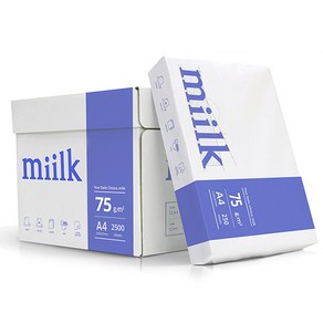 한국제지 밀크 복사용지 A4 250매(75g)