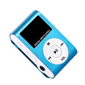 플레이어 러닝 스포츠 미니 MP3 USB 클립 LCD 화면 지원 마이크로 SD TF 카드 세련된 디자인 휴대용, [02] Blue