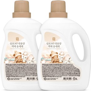 1+1 쉼표365 대용량 액체 중성 울세제 3L 홈드라이 세탁, 2개