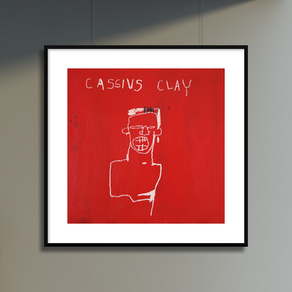 그림액자 Cassius Clay 장미셀바스키아 (Jean Michel Basquiat)